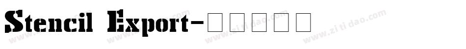 Stencil Export字体转换